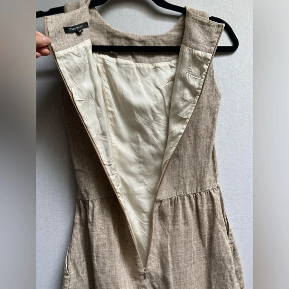 Tara  Jarmon linen sleeveless dress Sz 36 - Picture 4 of 14